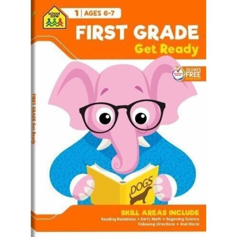 COPY - School Zone First Grade Get Ready Workbook (Walmart Exclusive) by School…